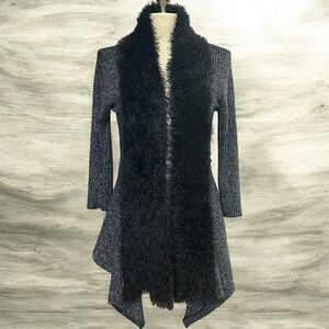 Lauren Michelle Shimmering Black Knit Top